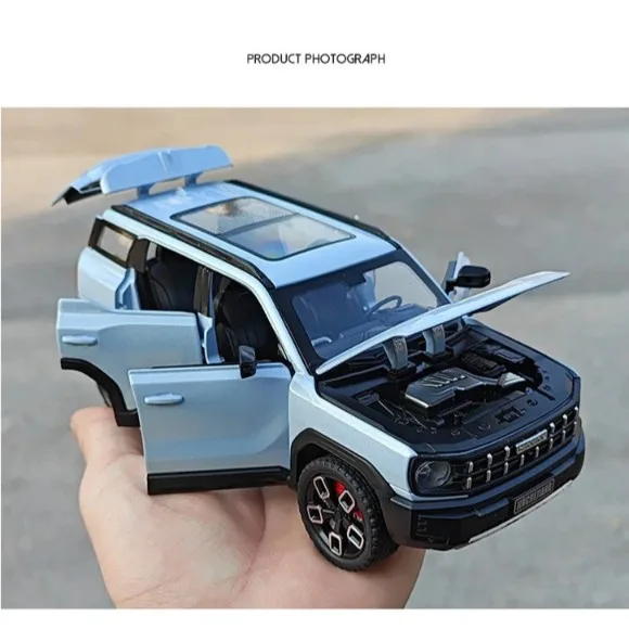 1:24 Haval X-DOG SUV Diecast Alloy Car Model – Off-Road Toy with Sound & Light