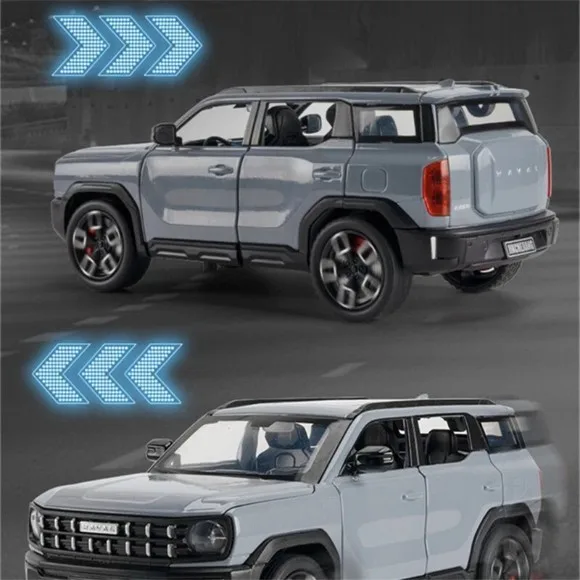 1:24 Haval X-DOG SUV Diecast Alloy Car Model – Off-Road Toy with Sound & Light