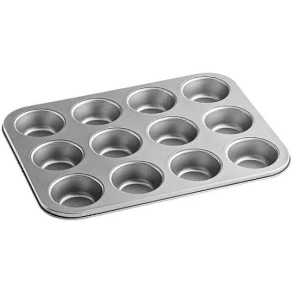 12 Mini Cupcake Pan Non-Stick Small 10 x 7 Inch