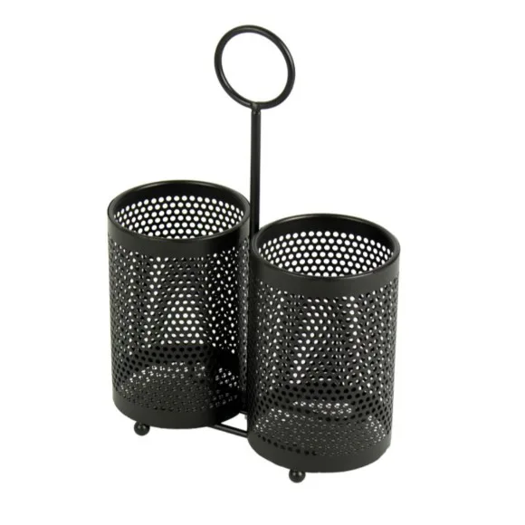 2 compartments Compact Cutlery Holder Kitchen Utensil Holder