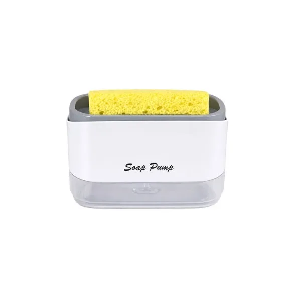 2-in-1 Soap Pump Dispenser with Sponge