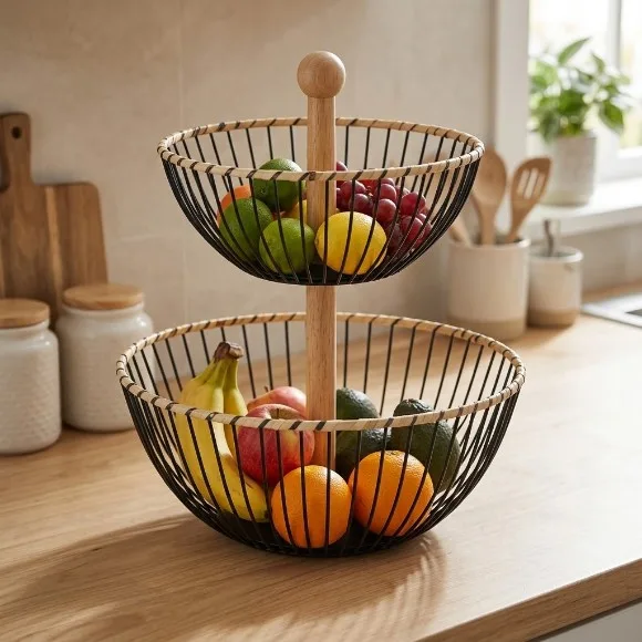 2 Tier Fruit Basket kitchen Organizer