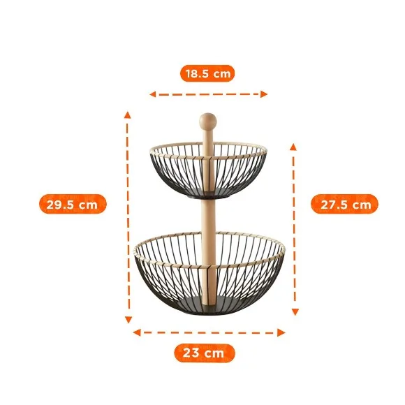 2 Tier Fruit Basket kitchen Organizer