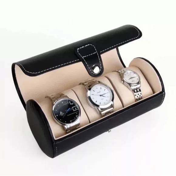 3 Slots watch Case Stylish Portable Display atch Storage Box