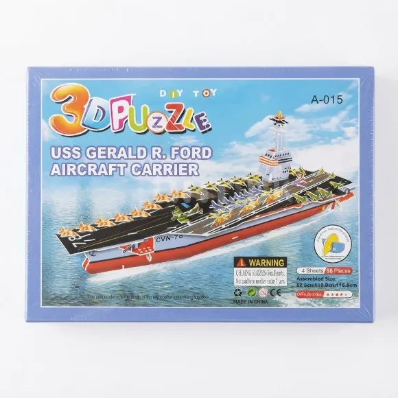 3D Super Puzzle 4 Sheet Aircraft