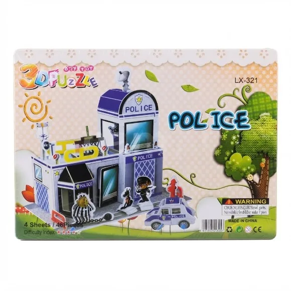 3D Super Puzzle 4 Sheet Police