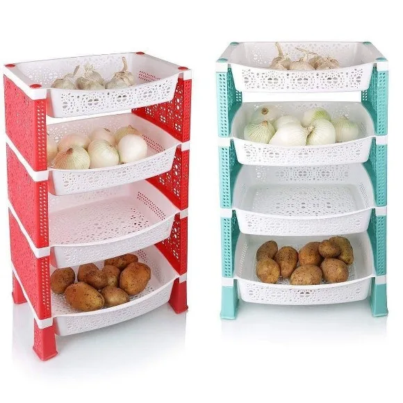 4 Layers Onion Potato Container Holder