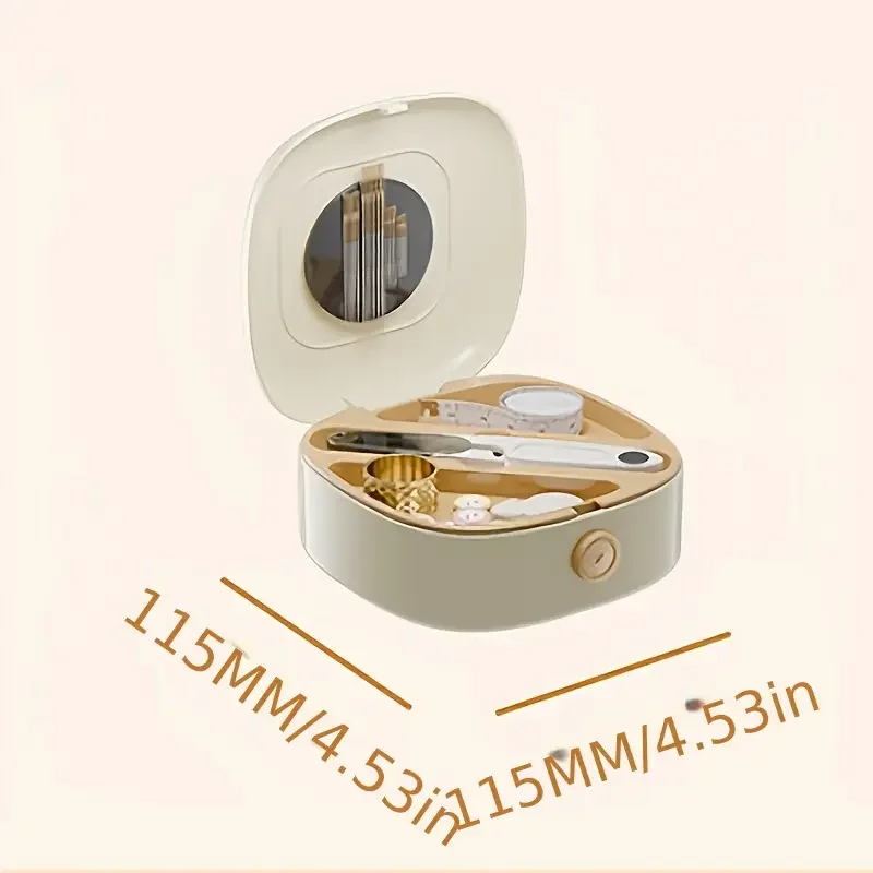 47pcs sewing needle and thread kit multi functional magnetic sewing box set complete portable home sewing tool storage case home and travel emergency sewing kit Product details 2