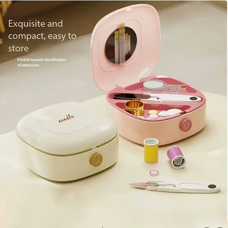 47pcs sewing needle and thread kit multi functional magnetic sewing box set complete portable home sewing tool storage case home and travel emergency sewing kit Product details 6
