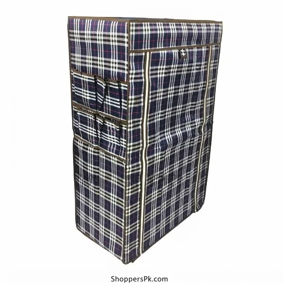 5 layer Linen Collapsible Wardrobe (Finish Color - Multicolor) 5688