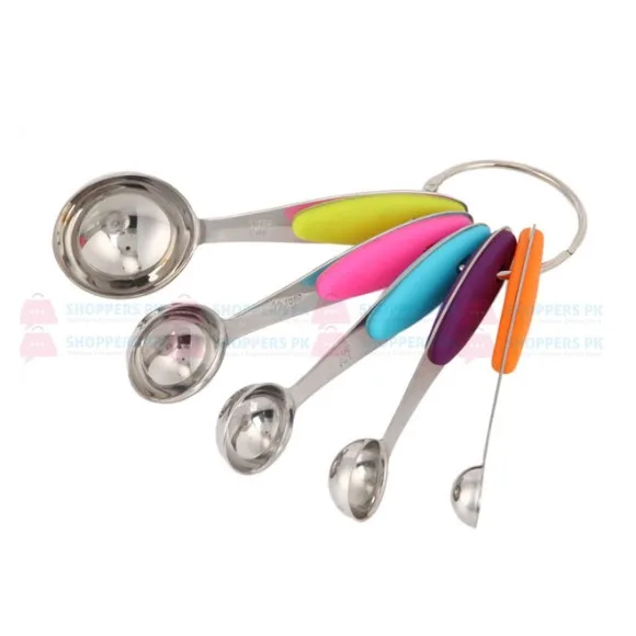 5 Pcs Yangi Measuring Spoon Stainless Steel