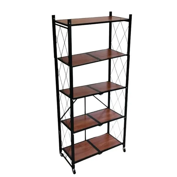4 & 5-Shelf Multi-Purpose Iron Trolley Organizing Stand
