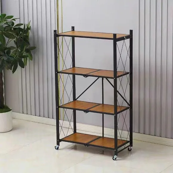 4 & 5-Shelf Multi-Purpose Iron Trolley Organizing Stand