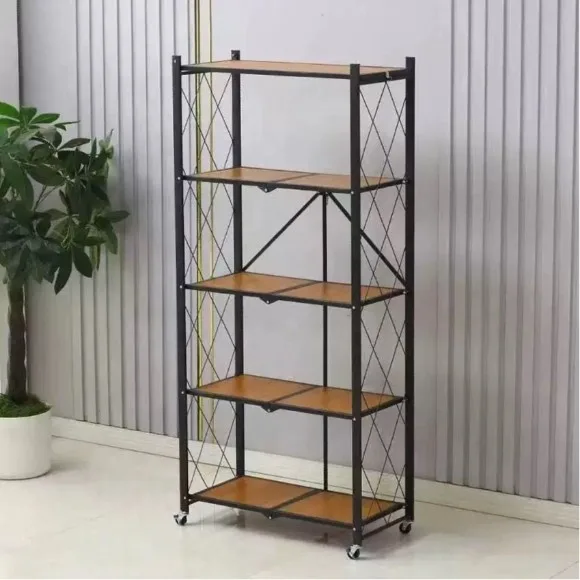 4 & 5-Shelf Multi-Purpose Iron Trolley Organizing Stand
