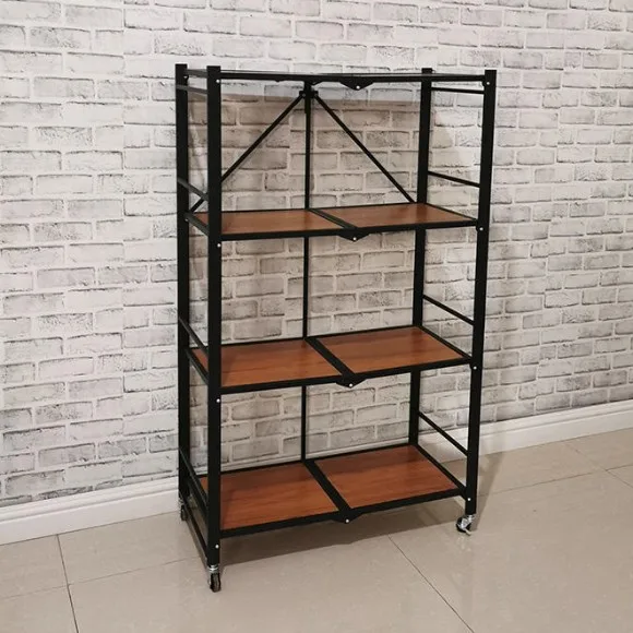 4 & 5-Shelf Multi-Purpose Iron Trolley Organizing Stand