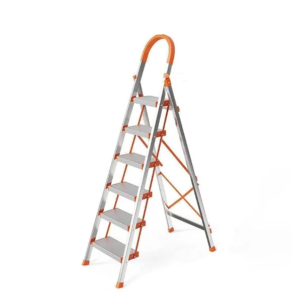 6 Step Foldable Ladder Stainless Steel