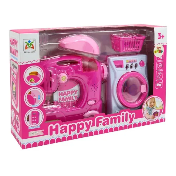 A Set of Household Appliances Washing Machine Iron Ironing Board