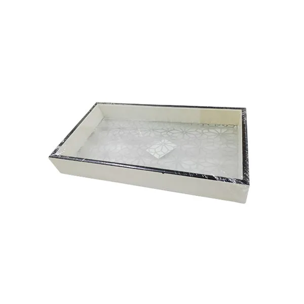 Acrylic Decorative Tray (22x14 cm) – Multi-Purpose Tabletop Serving & Vanity Organizer
