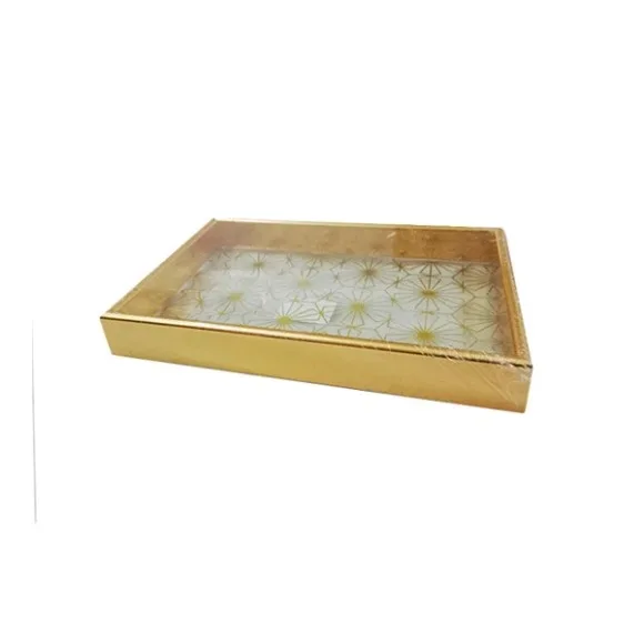 Acrylic Decorative Tray (22x14 cm) – Multi-Purpose Tabletop Serving & Vanity Organizer
