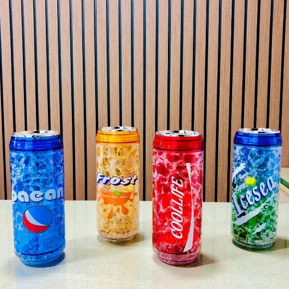 Acrylic Printed Juice Glass Cane Cooldrink Design 1 Pcs 470ml