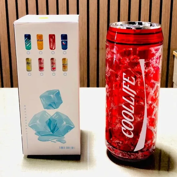 Acrylic Printed Juice Glass Cane Cooldrink Design 1 Pcs 470ml thumbnail 4
