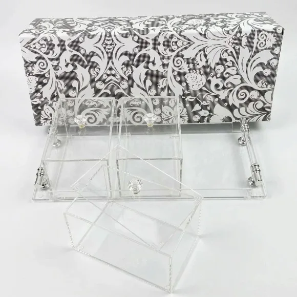 Acyrlic Vanity Tray Acrylic Cosmetic Organizer
