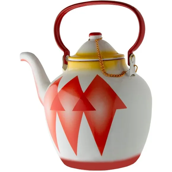 AlSaif Dimond Design Enamelware Arabian Kettle, 2.0 Liter Capacity, Red thumbnail 3