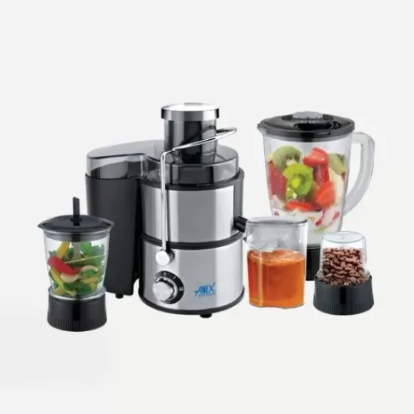 Anex 4 in 1 - Food Processor AG 174 - Silver & Black