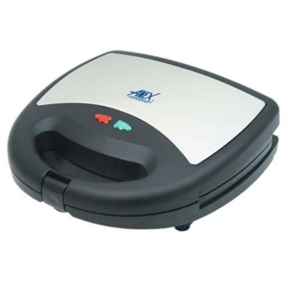 Anex AG-1037C - Sandwich Toaster - Black & Silver