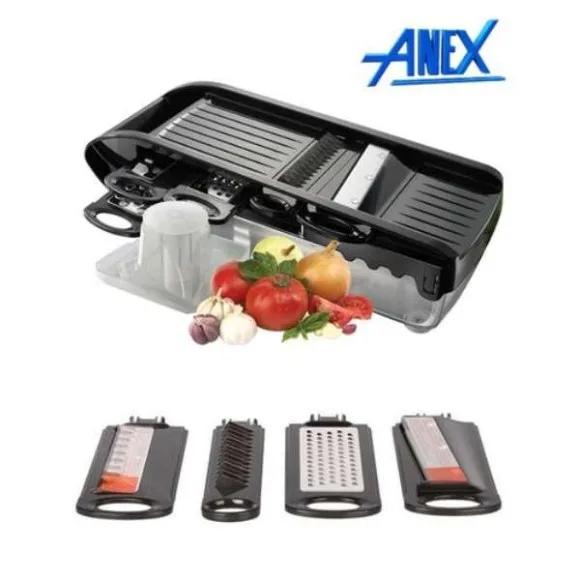 Anex AG-18 - Multi Wonder Slicer & Chopper - 5 Blades - Black