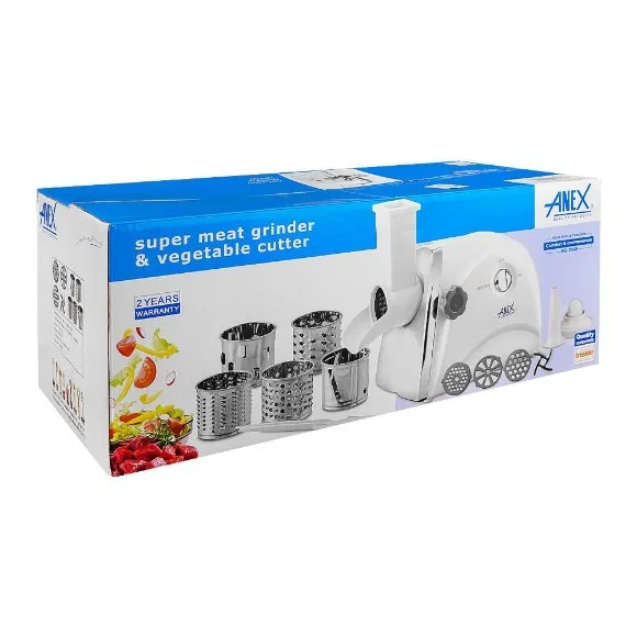 Anex AG-2049 - Meat Grinder & Vegetable Cutter - White