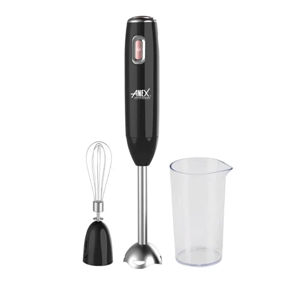 Anex Deluxe Hand Blender With Whisk 500ml Plastic Jar 300W AG-123