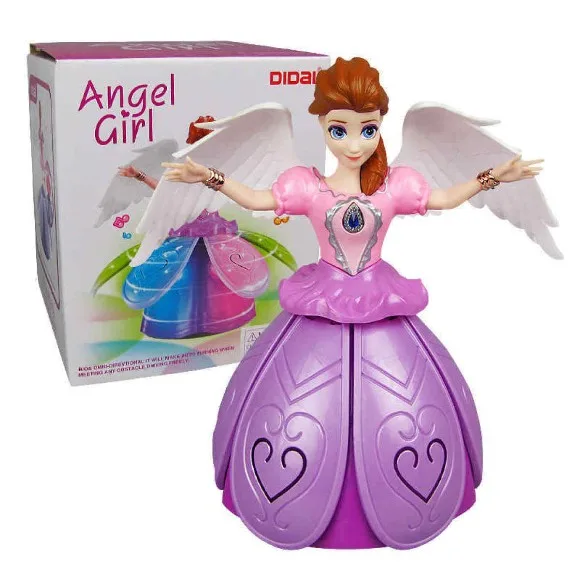 Angel Girl Dancing and Revolving Doll Light Projection