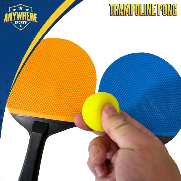 Anywhere Sports - Portable Trampoline Ping Pong Table Tennis Game
