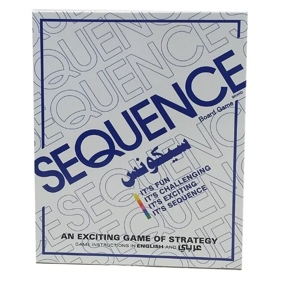 Arabic and English Version Sequence Puzzle Game For 2-12 Players 8001