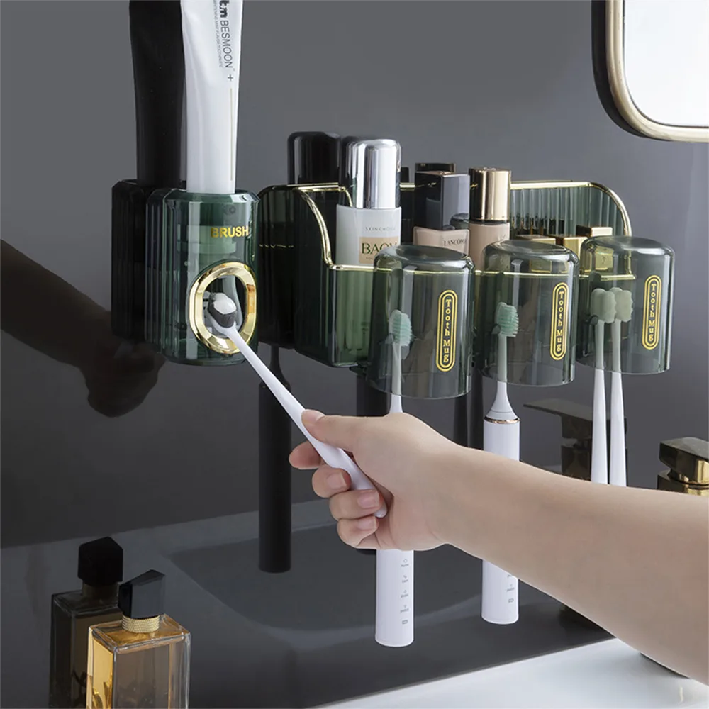 Automatic Toothpaste Squeezer Wall Mounted Transparent