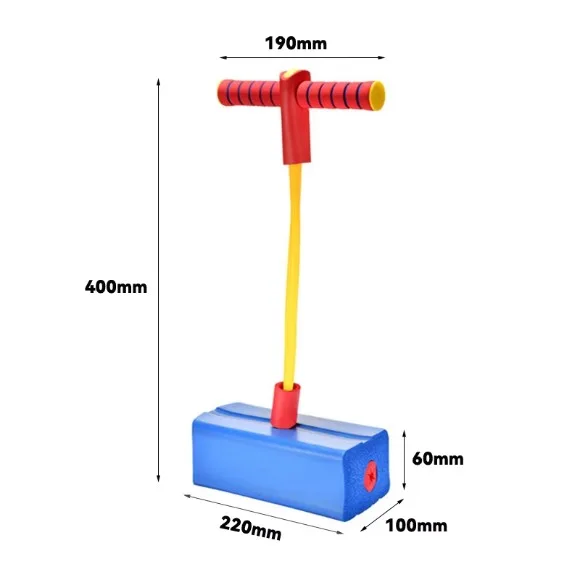 Baby Dream Foam Pogo Stick Bungee Jumper for Kids Adults Indoor Outdoor Toys Foam Bouncing Toy for Kids Age 3 and up Squeaky Sounds Gift for Boys and Girls Supports up to 40 Kg