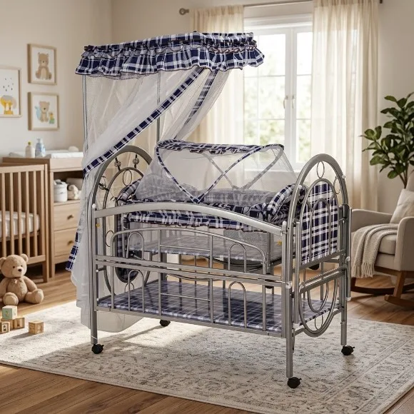 Baby Mettel Cot with Swing