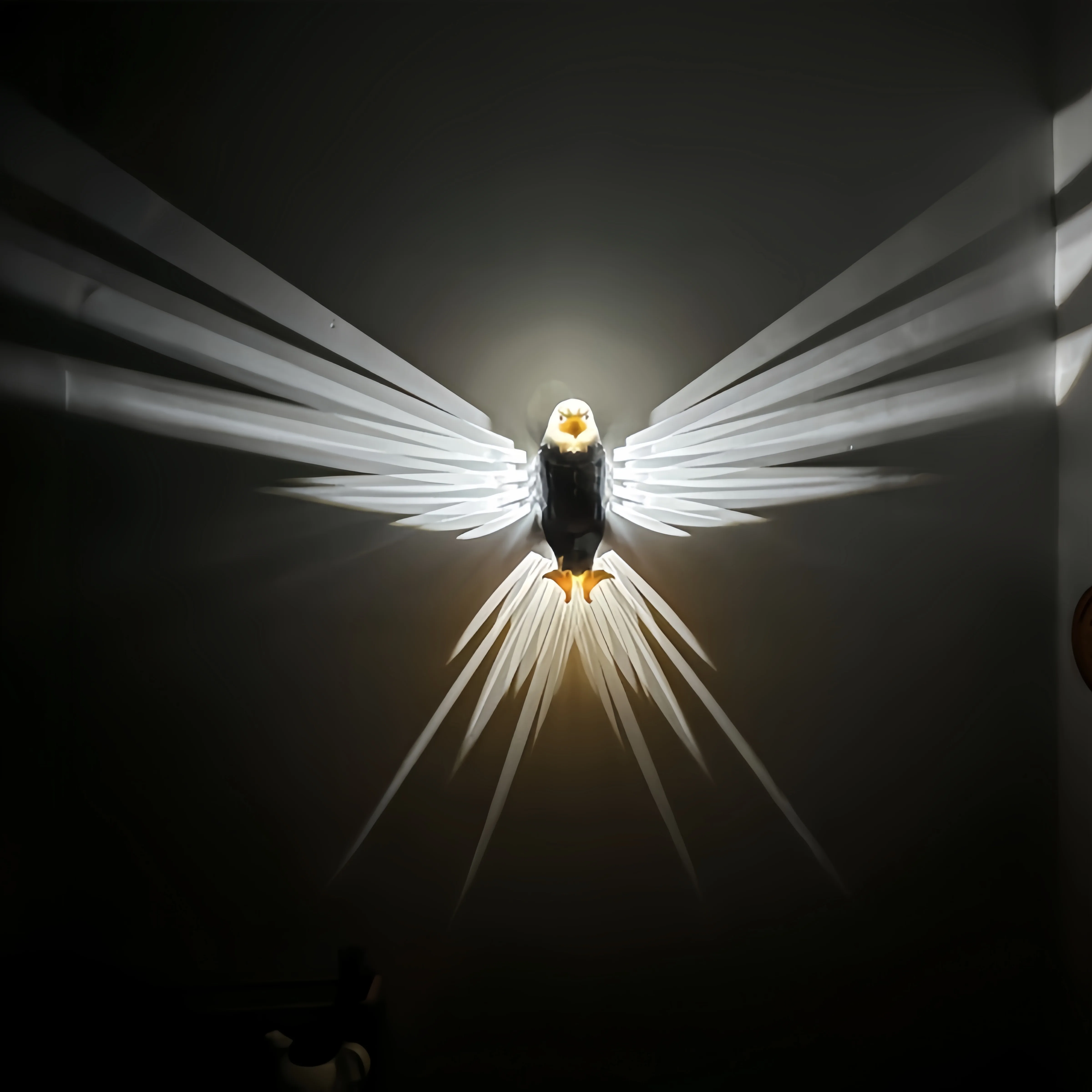 Bald Eagle Night Light Projection Lamp Cell Opreated