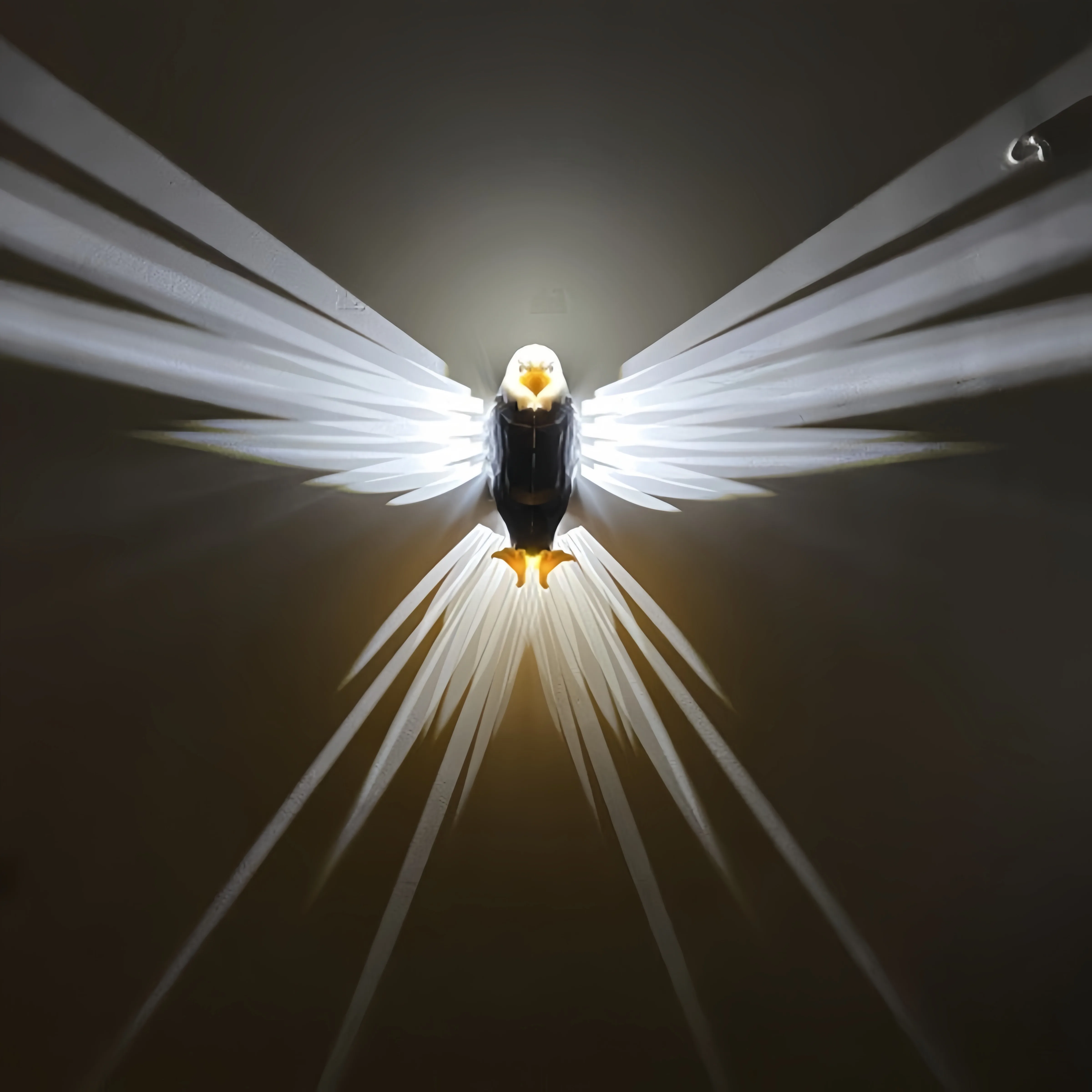 Bald Eagle Night Light Projection Lamp Cell Opreated