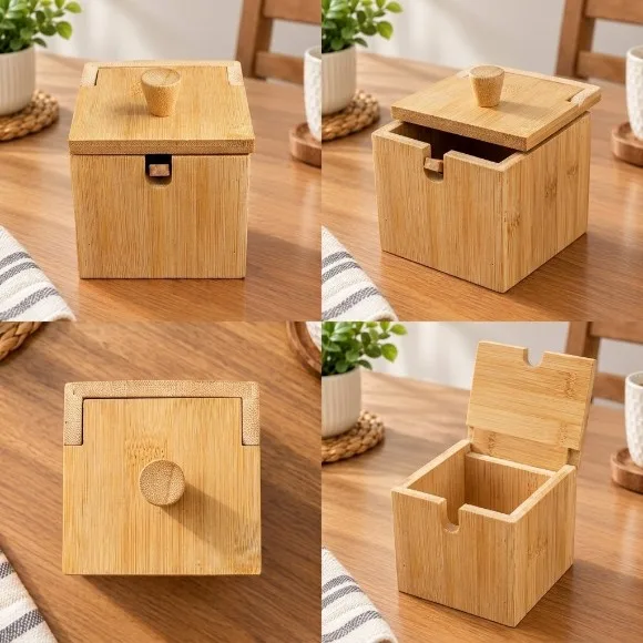 Bamboo Sugar Pot