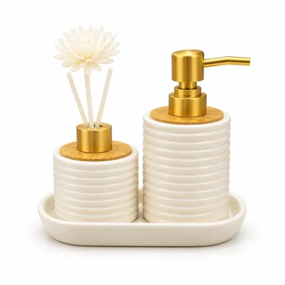 Bathroom Diffuser Kit with Liquid Dispenser