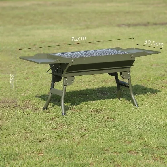 BBQ Grill, Portable Folding Outdoor Grill, Charcoal Camping Grill