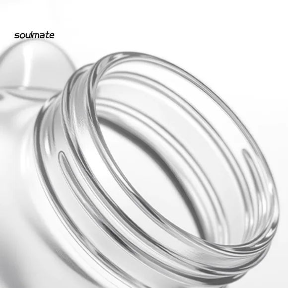 Bear Cap Sippy Cup with Straw 600ml Reusable Glass Cup for Iced Coffee Juice Milk Tea 