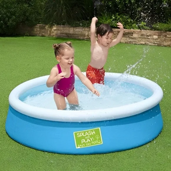 Bestway Fast Set Inflatable Ground Pool - 5 x 1.2 Feet - Age 3+ - 57241