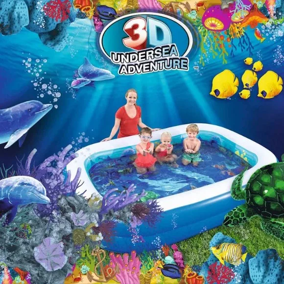 Bestway Inflatable 3d Undersea Adventure Swimming Pool - 54177