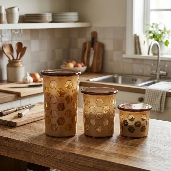Bita Airtight Plastic Storage Container 3 Pcs Set Round