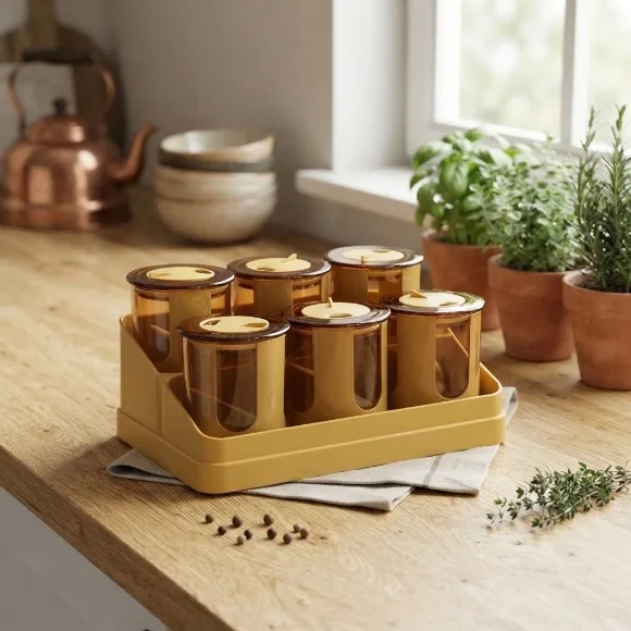 Bita Jar Set 6 Pcs Round