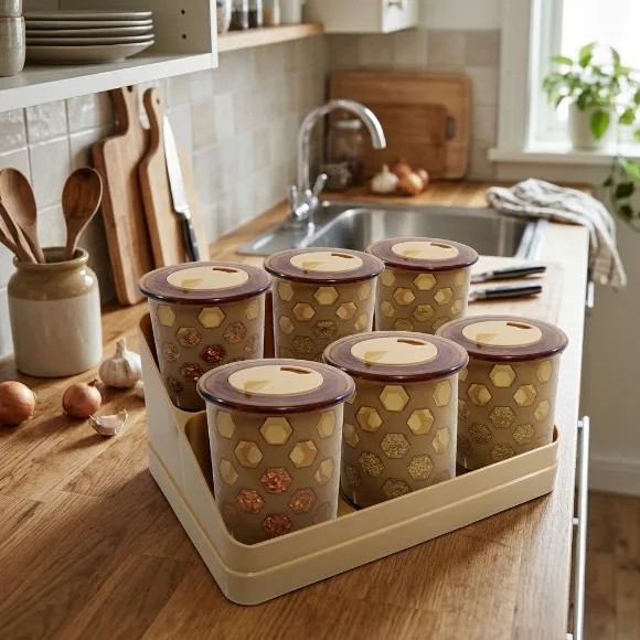 Bita Jar Set 7 Pcs Round