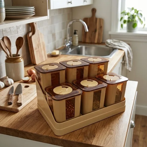 Bita Jar Set 7 Pcs Square